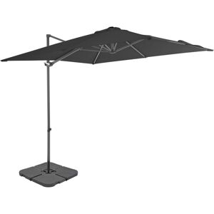 Outdoor Umbrella with Portable Base Anthracite - Royalton