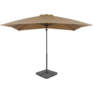 Outdoor Umbrella with Portable Base Taupe - Royalton