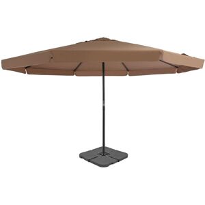 Outdoor Umbrella with Portable Base Taupe - Royalton