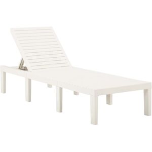 Berkfield Home - Royalton Sun Lounger Plastic White