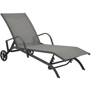 Berkfield Home - Royalton Sun Lounger Steel and Textilene