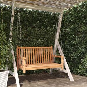 BERKFIELD HOME Royalton Swing Bench Solid Teak Wood 114x60x64 cm