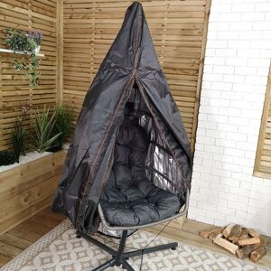 Samuel Alexander - 115x190cm Hanging Egg Chair Cover For Garden Swing Chair Hammock Garden Furniture Covers Waterproof For Standing Egg Chair Heavy