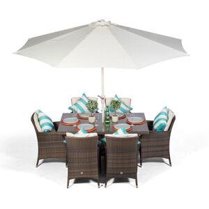 MODERN FURNITURE DIRECT Savannah rectangle 6 seater dining set