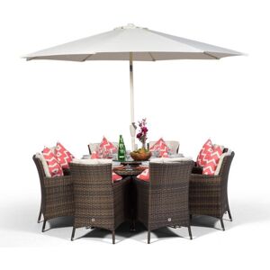 Modern Furniture Direct - savannah round 8 seater