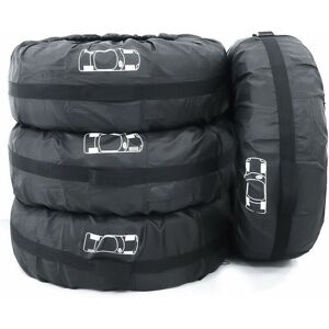 Alwaysh - Set of 4 Premium black tire covers, for all types of tires Diameter 66CM/26in -