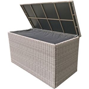 Signature Weave Alexandra Wicker Large Cushion Box Garden Storage Chest Grey