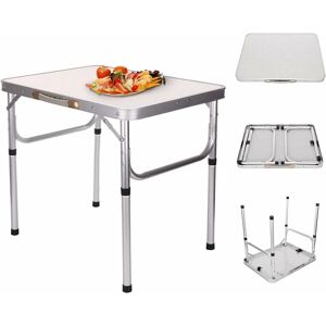 Briefness - Small Folding Camping Tables Indoor Picnic Table Portable Folding Camping Picnic Table Party Kitchen Outdoor Garden Bbq Aluminum for