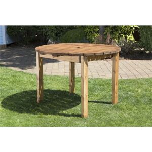 Wooden Small Round Garden Dining Table 4 Seater - Charles Taylor