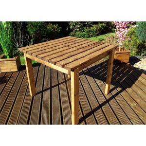 Wooden Small Square Garden Dining Table 4 Seater - Charles Taylor