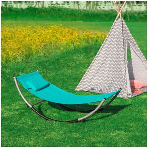 Outdoor Children Kids Rocking Hammock Sun Longer Blue,KMB04-B - Sobuy