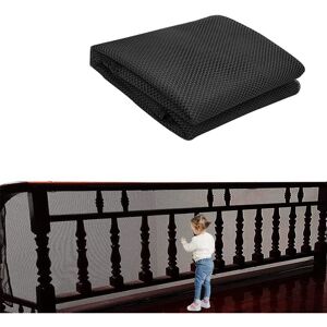 Stair Safety Net, Safety Stair Net, Baby Safety Stair Net, Child Stair Net, Balcony Safety Net, Child Safety Net (Black 75cmX300cm) Denuotop