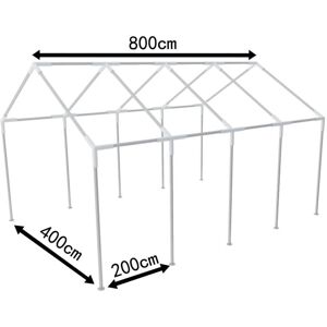 BERKFIELD HOME Steel Frame for Party Tent 8 x 4 m