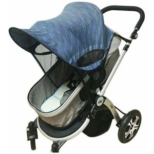 NEIGE Stroller Sun Shade Sun Shade Canopy uv Protection Umbrella Canopy (Blue Upgrade)