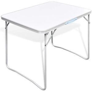 Sweiko - Foldable Camping Table with Metal Frame 80 x 60 cm VDFF26459UK