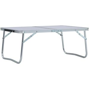 SWEIKO Folding Camping Table White Aluminium 60x40 cm FF48185UK