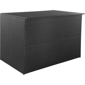 Sweiko - Garden Storage Box Black 150x100x100 cm Poly Rattan VDTD28452