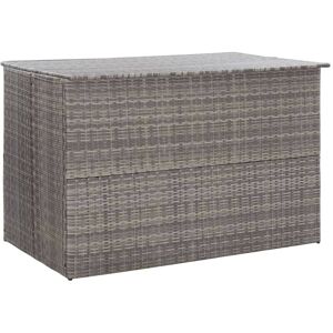 Sweiko - Garden Storage Box Grey 150x100x100 cm Poly Rattan FF46467UK