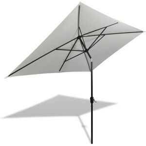 SWEIKO Parasol 200 x 300 cm Sand White Rectangular VDFF26240UK