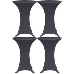 Sweiko - Stretch Table Cover 4 pcs 70 cm Anthracite VDFF21322UK