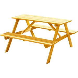 Trueshopping - Children's Garden 'panda' Picnic Bench Table Set - Brown