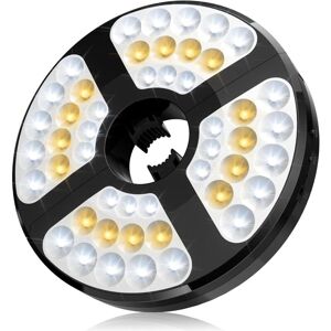 GROOFOO Umbrella Lights, 48 LEDs Energy Saving USB Rechargeable Umbrella Light 72 Hours Brightness with 3 Lighting Modes Adjustable Elastic Clamp Cordless