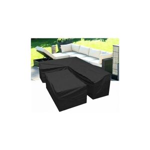 Lune - V-shaped cover for square lounge sofa with drawstrings at the bottom (corner 215215+square 155x95x68cm)