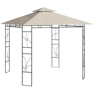 Gazebo 3x3x2.7 m Cream 160 g/m² vidaXL - Cream