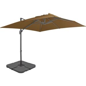 Outdoor Umbrella with Portable Base Taupe Vidaxl Taupe