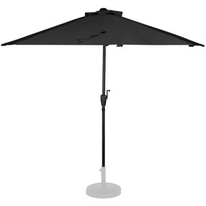 Parasol Magione - Balcony parasol - 270x135cm - uv resistant - Anthracite/black - Incl. protection cover - Vonroc