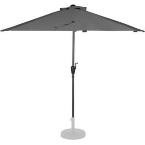 Vonroc - Parasol Magione - Balcony parasol - 270x135cm - uv resistant - Grey - Incl. protection cover