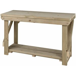 Arbor Garden Solutions - Indoor/outdoor workbench pressure treated station (H-90cm, D-64cm, L-150cm) - natural