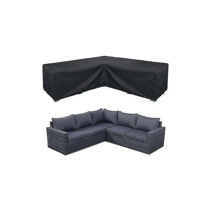 Alwaysh - Waterproof Corner Sofa Cover Garden Furniture Set Outdoor Sectional Cover (28622282cm)