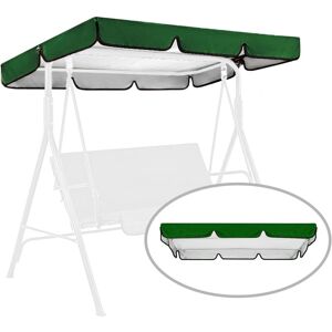CYSLMUK 2/3 Seater Outdoor Patio Swing Replacement Canopy, Waterproof Porch Swing Canopy, Garden Hammock, Canopy Only (Dark Green, 164 x 114 x 15 cm)