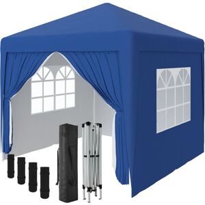 Aquariss - 2.5 x 2.5m Garden Pop Up Gazebo Marquee Patio Canopy Wedding Party Tent- Blue