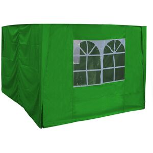 Greenbay - 2.5x2.5m Side Panels for Pop-up Gazebo Marquee Canopy Outdoor Garden Tent Green
