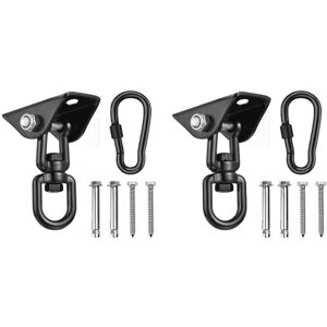 Tlily - 2X Ceiling Hook Hanging Chair 360° Rotate Swing Hanger 450KG Swing Suspension Hook for Punching Bag,Hammock,Yoga,Etc