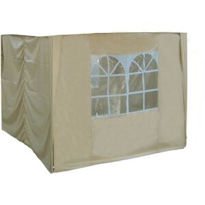 Greenbay - 2x2m Pop Up Gazebo 4 Side Curtains Panels Sidewalls Replacement Only Canopy Side Covers Beige