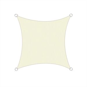 AQUARISS 2x2m Sun Sail Shade Square Awning Canopy Garden Sun Cover Patio Sunscreen - Ivory