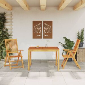 Bonnevie - 3 Piece Garden Dining Set,Garden Lounge Set Solid Wood Acacia VSVS477980