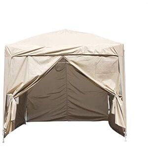 Aquariss - 3 x 3m Garden Pop Up Gazebo Marquee Patio Canopy Wedding Party Tent - Beige