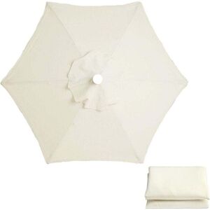 Ymyny - 3m Parasol Replacement Canopy, 6 Ribs, Replacement Parasol Cover, Universal Umbrella Replacement Fabric, for Garden Patio Yard Beach Pool mumu