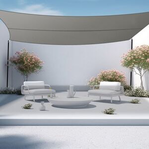 Aquariss - 3x2m Sun Shade Sail Rectangle Canopy Polyester Shade Cover Sunscreen Awning for Patio Party Backyard Lawn Garden Outdoor Activities