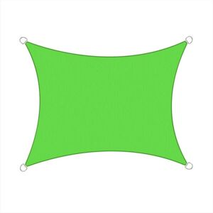 Aquariss - 3x2m Sun Sail Shade Rectangular Awning Canopy Garden Sun Patio Sunscreen - Light Green