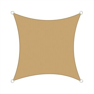 Aquariss - 3x3m Sun Sail Shade Square Awning Canopy Garden Sun Cover Patio Sunscreen - Sand