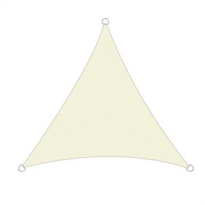 Aquariss - 3x3x3m Sun Sail Shade Triangle Awning Canopy Garden Sun Patio Sunscreen - Ivory