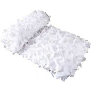 Cyslmuk - 3x4m White Camouflage Net Rectangular Shade Sail Camouflage Shade Netting, White