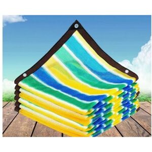 Cyslmuk - 3x3m Patio Shade Sail Rectangular Shade Net, Balcony Privacy Screen 12-Pin Sun Protection Shade Cloth for Terrace and Balcony