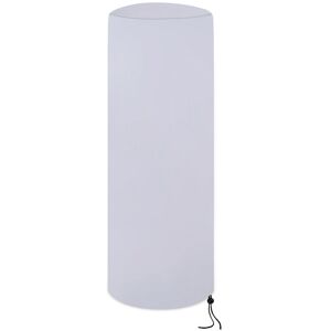 CYSLMUK 50 x 50 x 120 cm Waterproof Patio Heater Cover Breathable Oxford Fabric Outdoor Patio Heater Cover for Round Heater,White
