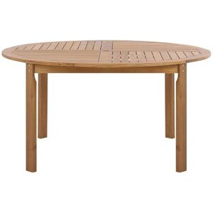 BELIANI Garden Dining Table TOLVE 150 cm 150 cm Acacia Wood Brown